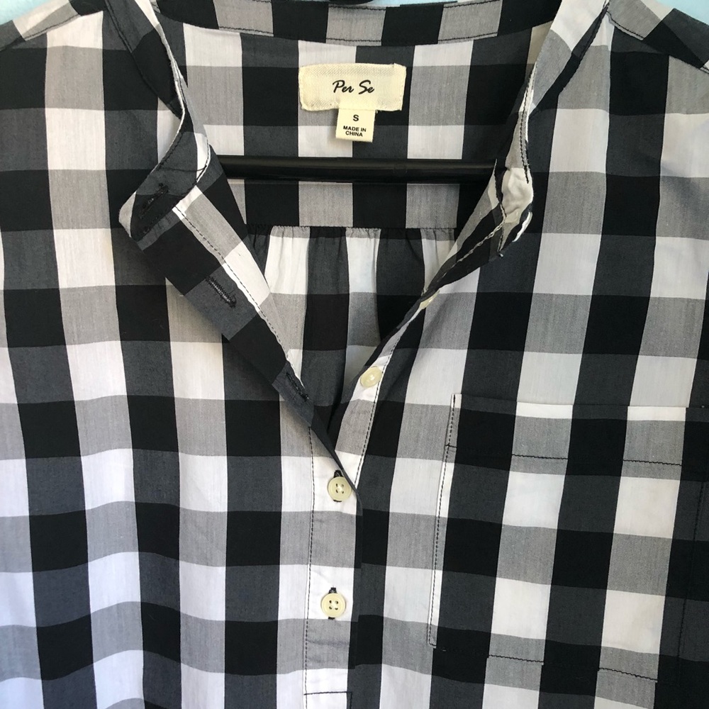 Per Se Plaid Top - Picture 2 of 6